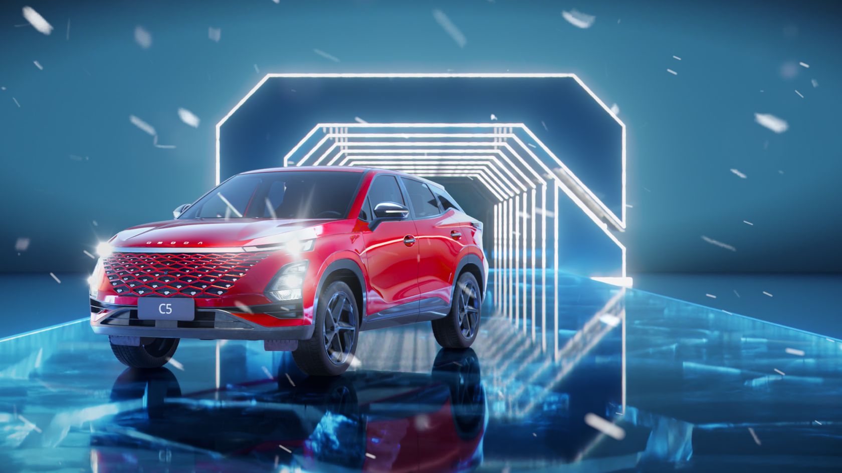 САТУРН-Р-АВТО — OMODA C5 Trendy Red в новогоднем шоу «VK под шубой 2»